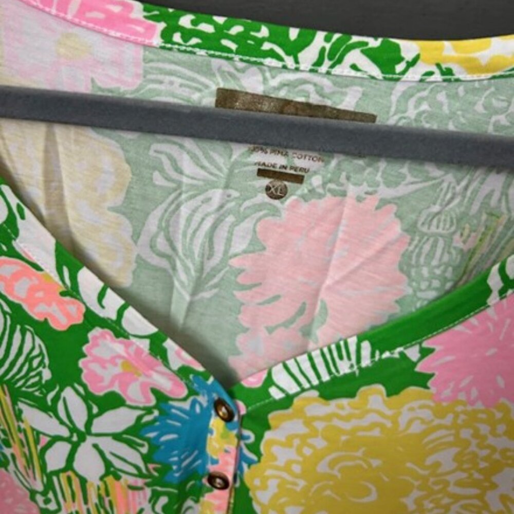 Lilly Pulitzer Hibiscus Stroll- Palmetto Dress UEC XL - Picture 6 of 6